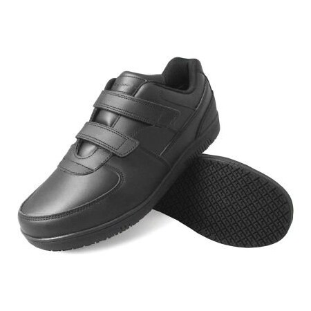 Lfc, Llc Genuine Grip® Men's Hook and Loop Closure Sneakers, Size 6.5W, Black 2030-6.5W